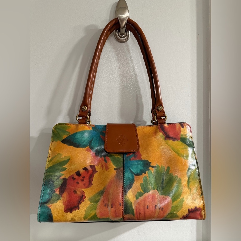 Patricia Nash NWT RIENZO Leather Butterfly 🦋 Satchel Purse, Handbag